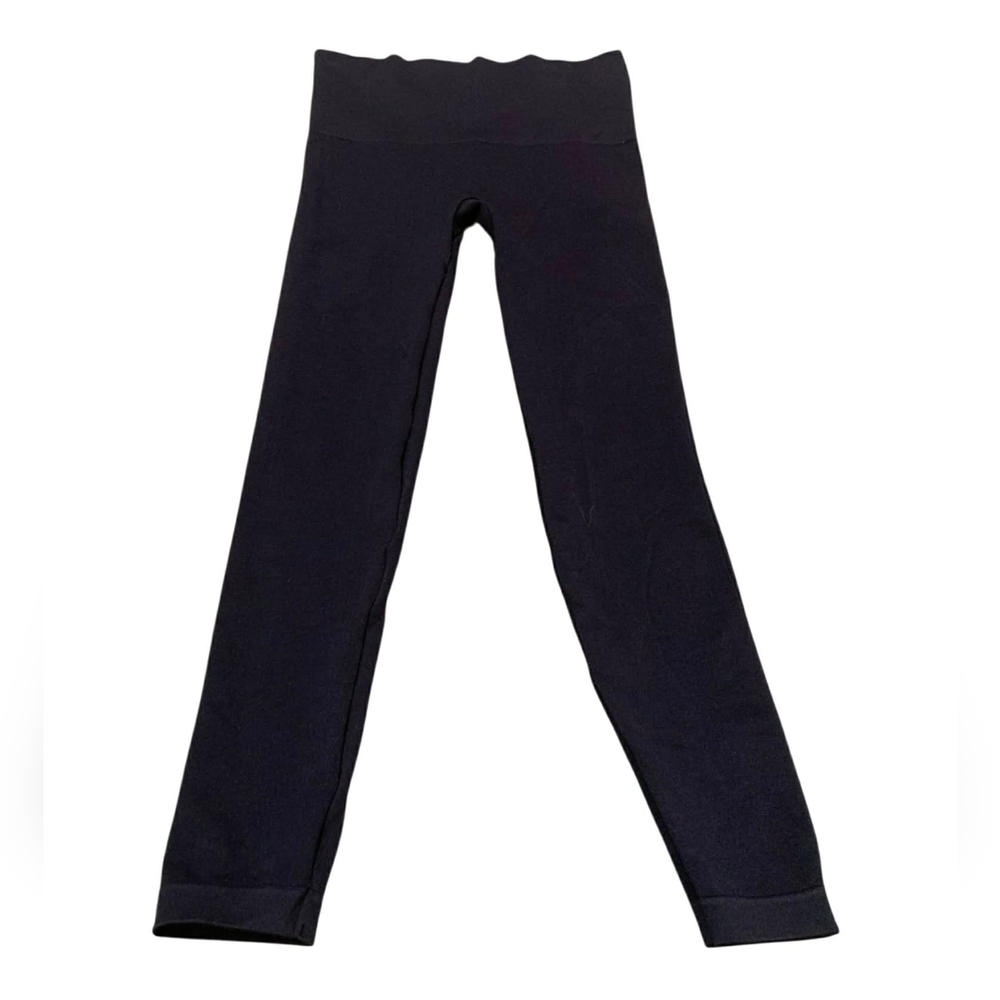 Spanx Look At Me Now Seamless Leggings Black Clean Girl Aesthetic Coquette L